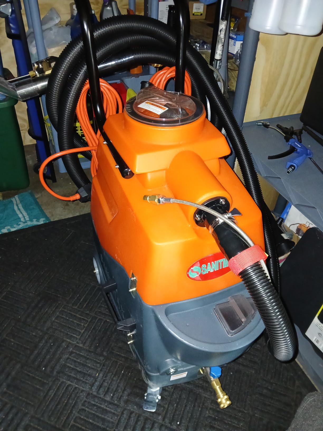 Commercial Heated Carpet & Upholstery Extractor Machine, 160 PSI Hot Water Cleaner customer photo 2