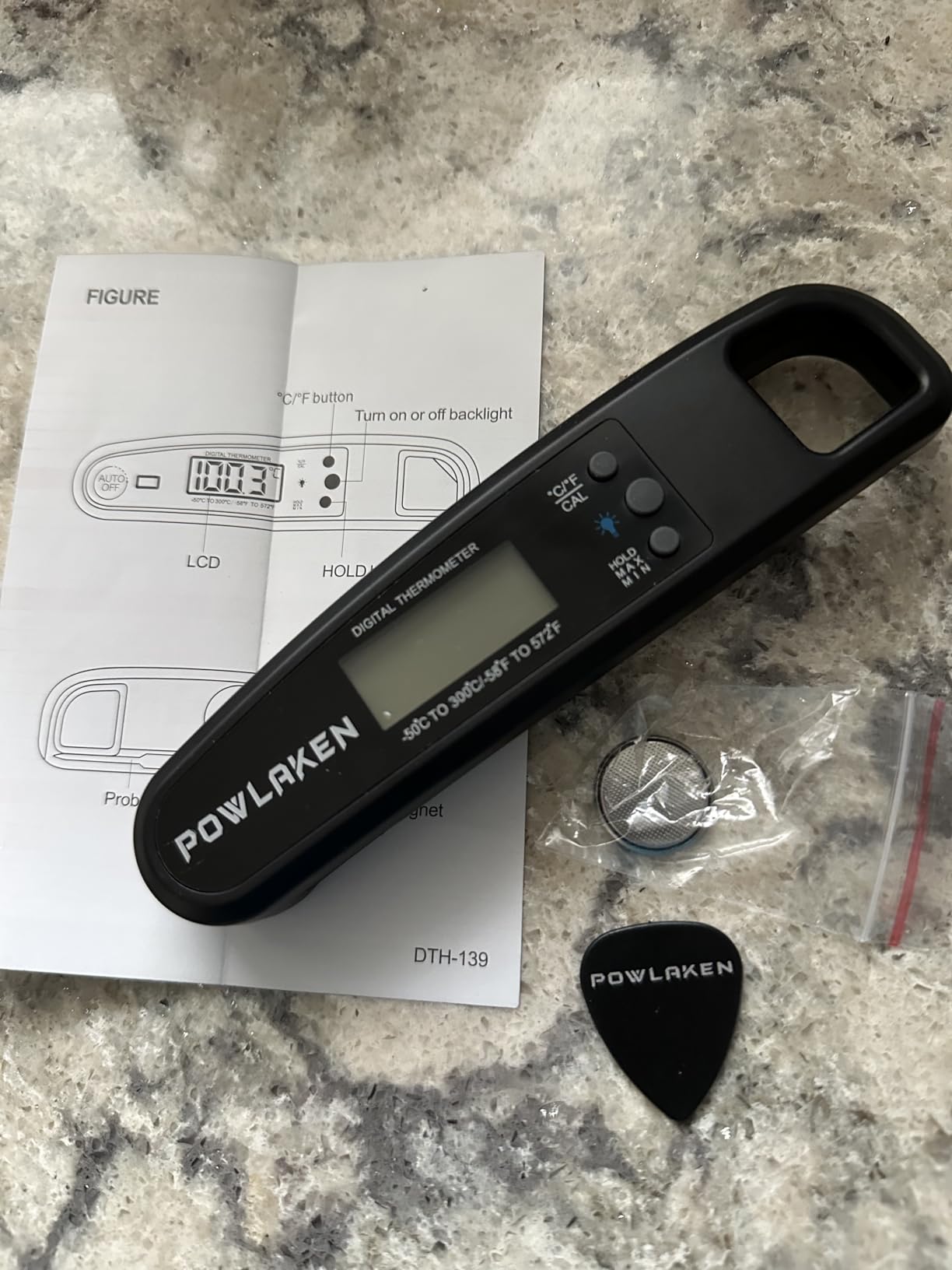 ThermoMaven 0.5 Sec Professional Meat Thermometer Digital, ±0.5°F Accuracy | NIST&NSF Certified, IP67 Waterproof, Auto-Rotating Backlit Display, Lift-to-Wake, for BBQ/Cooking/Candy, Red&Gray customer photo 1