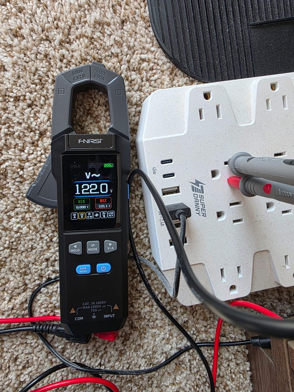 FNIRSI DMC-100 Clamp Meter 9999 Counts TRMS, 600A AC/DC Amp Meter | Graph Recording, 2 inch TFT, Rechargeable Multimeter, AC/DC Current Clamp, Voltage, Resistance, Capacitance & NCV for HVAC & Auto customer photo 2
