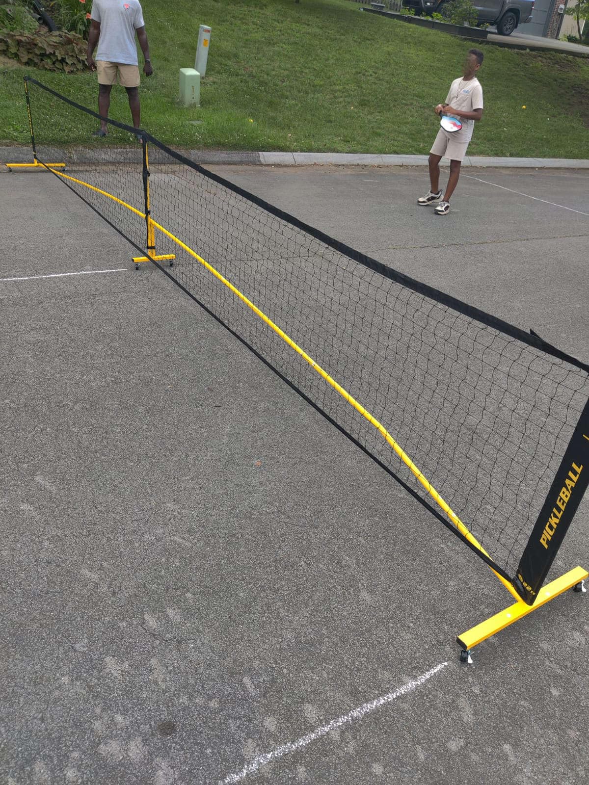 Fostoy Pickleball Set Net with 4 Paddles Pickleballs, 6FT/11FT/22FT | Portable 3-in-1 Pickleball Net with Wheels, Carry Bag, Steady Metal Frame Designed for Backyards, Driveways, and Garages customer photo 2