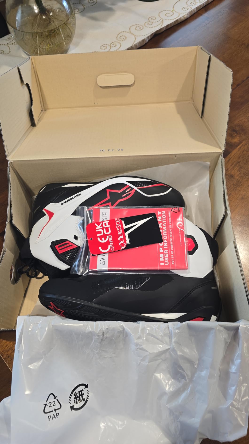 Alpinestars Faster-4 Motorcycle Shoes, Lightweight & Breathable, Seamless Knitted Construction & Advanced Protection customer photo 2