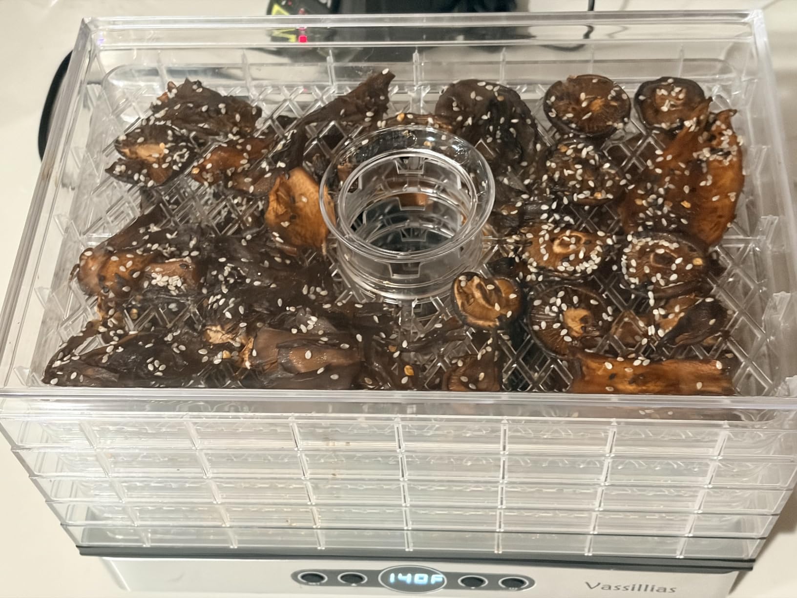 Small Food Dehydrator Dryer - Dehydrator for Healthy Food | Meat, Jerky, Fruit, Vegetable, Mushroom and Herb, 400W, 158°F, Mini Dryer with 5 BPA-Free Drying Racks, White, Model 904 customer photo 1