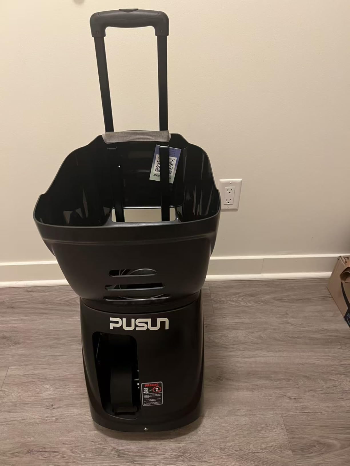 PUSUN PT-Smart Tennis Ball Machine: App Control with 12 Built-in Training Modes, 6-Level Spin, 28-Pt, 75 MPH, 32.6 lbs, 100+ Ball, 5H Battery, Portable, for Tennis/Padel, Training, Practice, Beginners to Pros customer photo 1