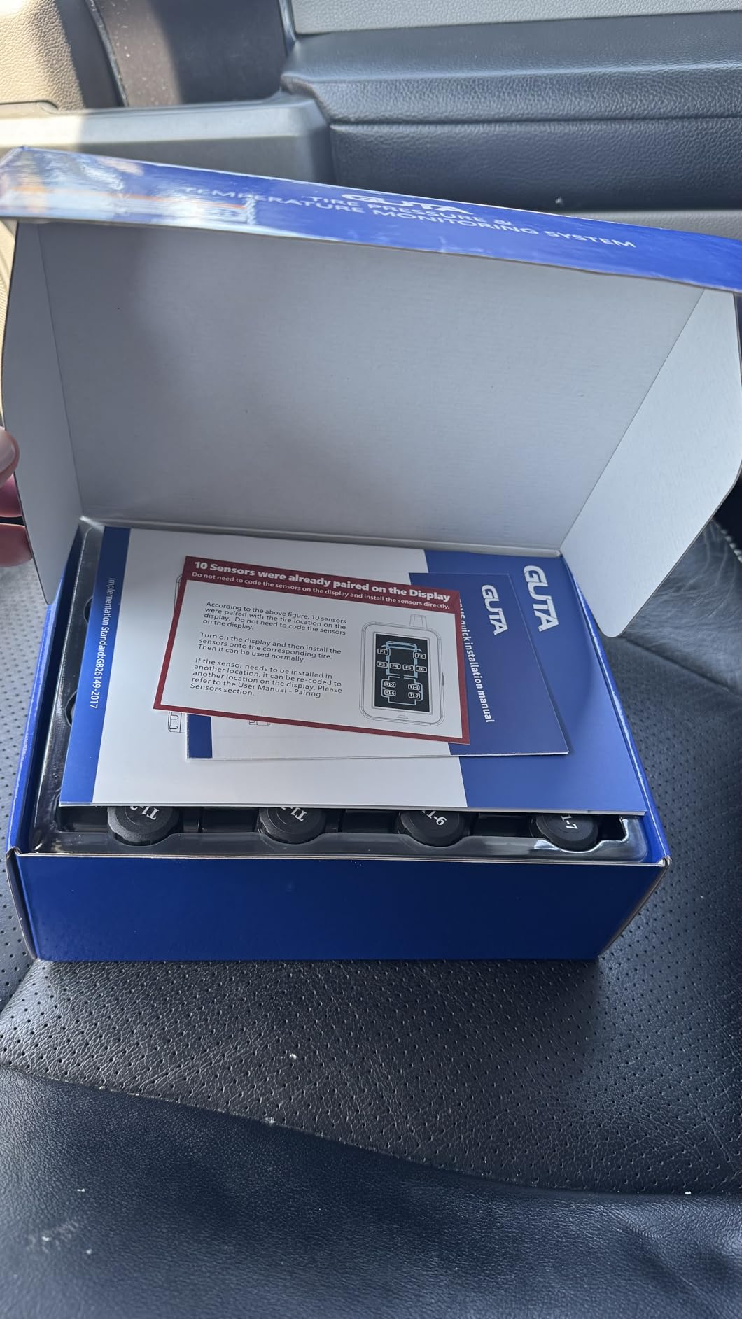 GUTA GT80 RV Tire Pressure Monitoring System, 0-188 PSI TPMS with 4 Sensors customer photo 2