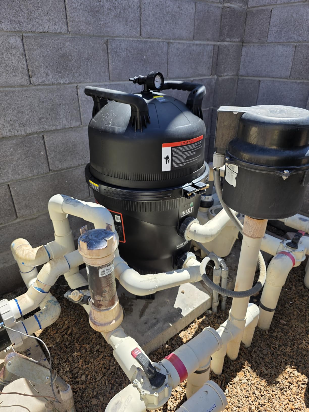 VEVOR 2026 Pro Pool Cartridge Filter System 100 Sq.Ft, Pool Filter for Inground & Above Ground Pools, Compatible W/Pumps 1/2HP~1HP | Up to 6142 GPH Max Flow, Pool Filters for Pools Up to 23775 Gallons customer photo 1