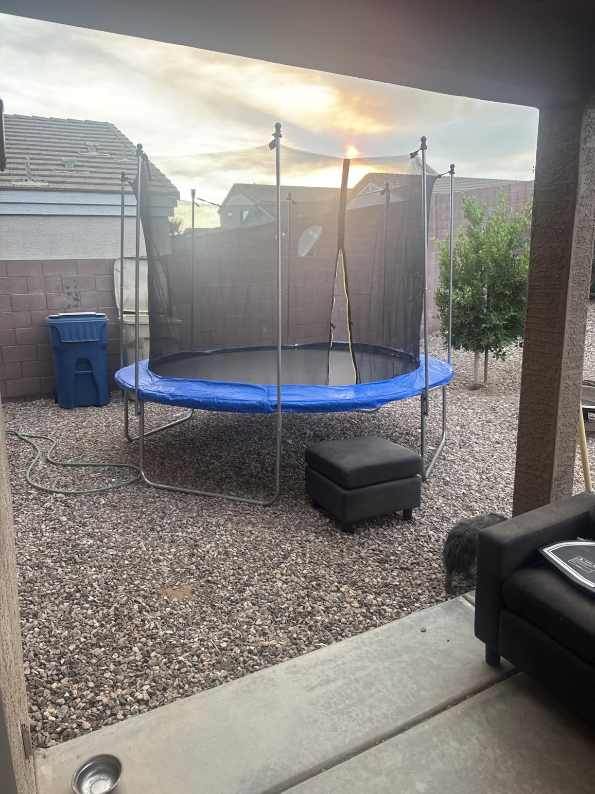 Trampoline with Net Trampoline Outdoor for Kids 10-14FT | ASTM Approved Kids Trampoline with Basketball Hoop,Galvanized Spring,Portable Ladder for Backyard customer photo 1