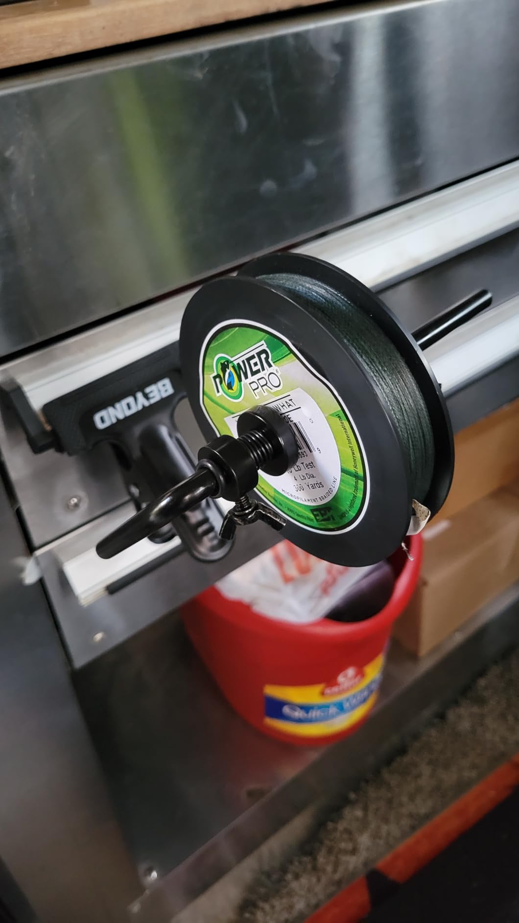Beyond Braid EZ Fishing Line Spooler - Portable Table Mounted Reel Spooler for Spinning & Baitcasting Reels - Adjustable to Fit Multiple Size Spools of Fishing Line customer photo 1