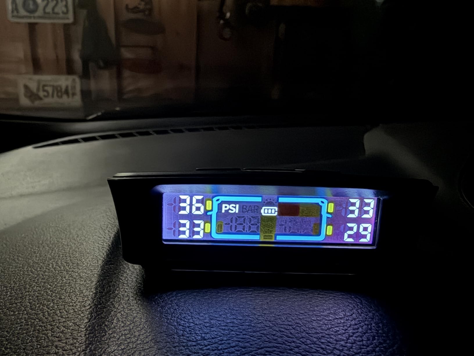 Tymate TM12 RV Tire Pressure Monitoring System, TPMS Set of 4 Sensors | Max. 12 Tires Info Monitoring, 6-Tire Display, 6 Alarm Modes, Solar/USB Charge, 50ft Range, 0-144PSI for RV & Older Vehicle customer photo 1
