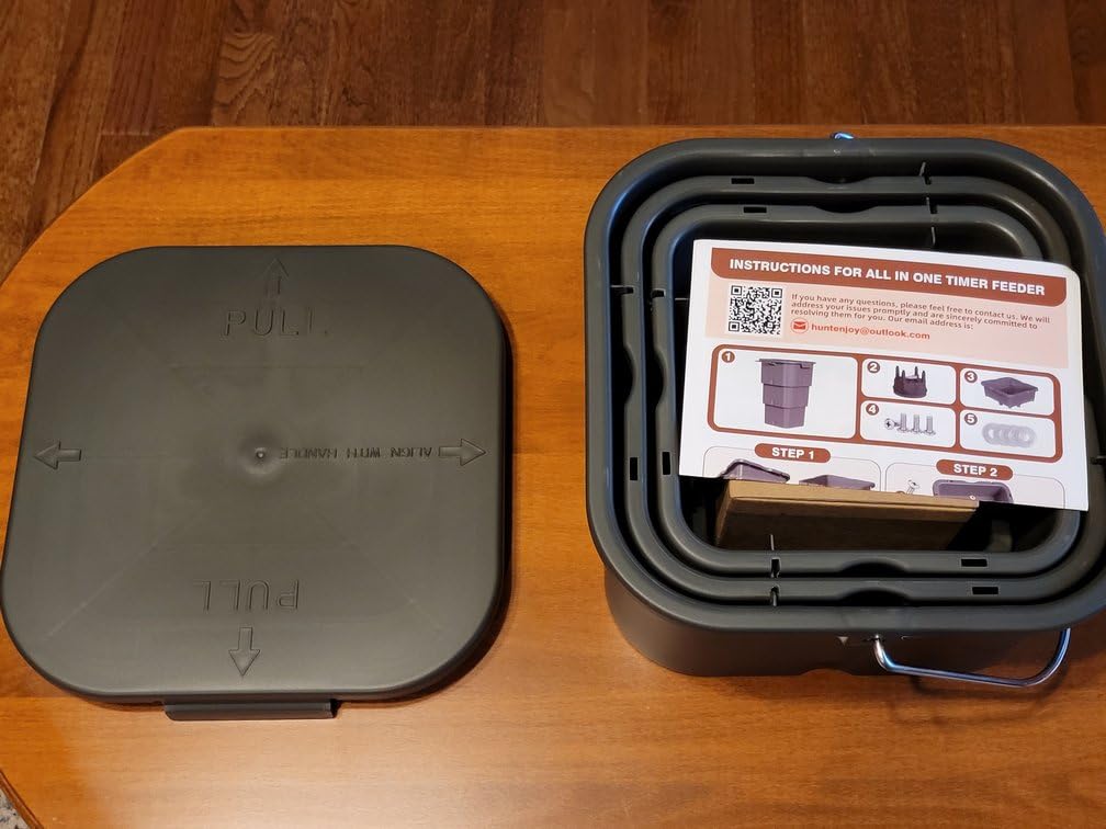 5 Gallon Hanging Deer Feeder with Programmable Digital Timer (4 Feed Times) | Automatic Game Feeder, Easy Installation, Batteries Not Included customer photo 2