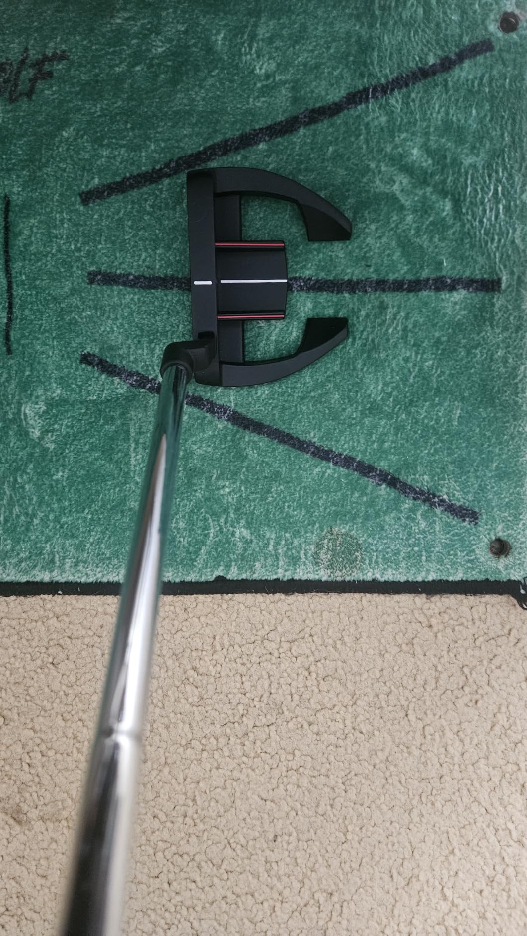 PGM Golf Putter for Men & Women, Anti-Twist Mallet, Right/Left Handed | Ball Pickup Feature, Alignment Aid, Stepped Shaft and Low CG Design for Stable Roll, Smooth Feel and Accurate Putts customer photo 2