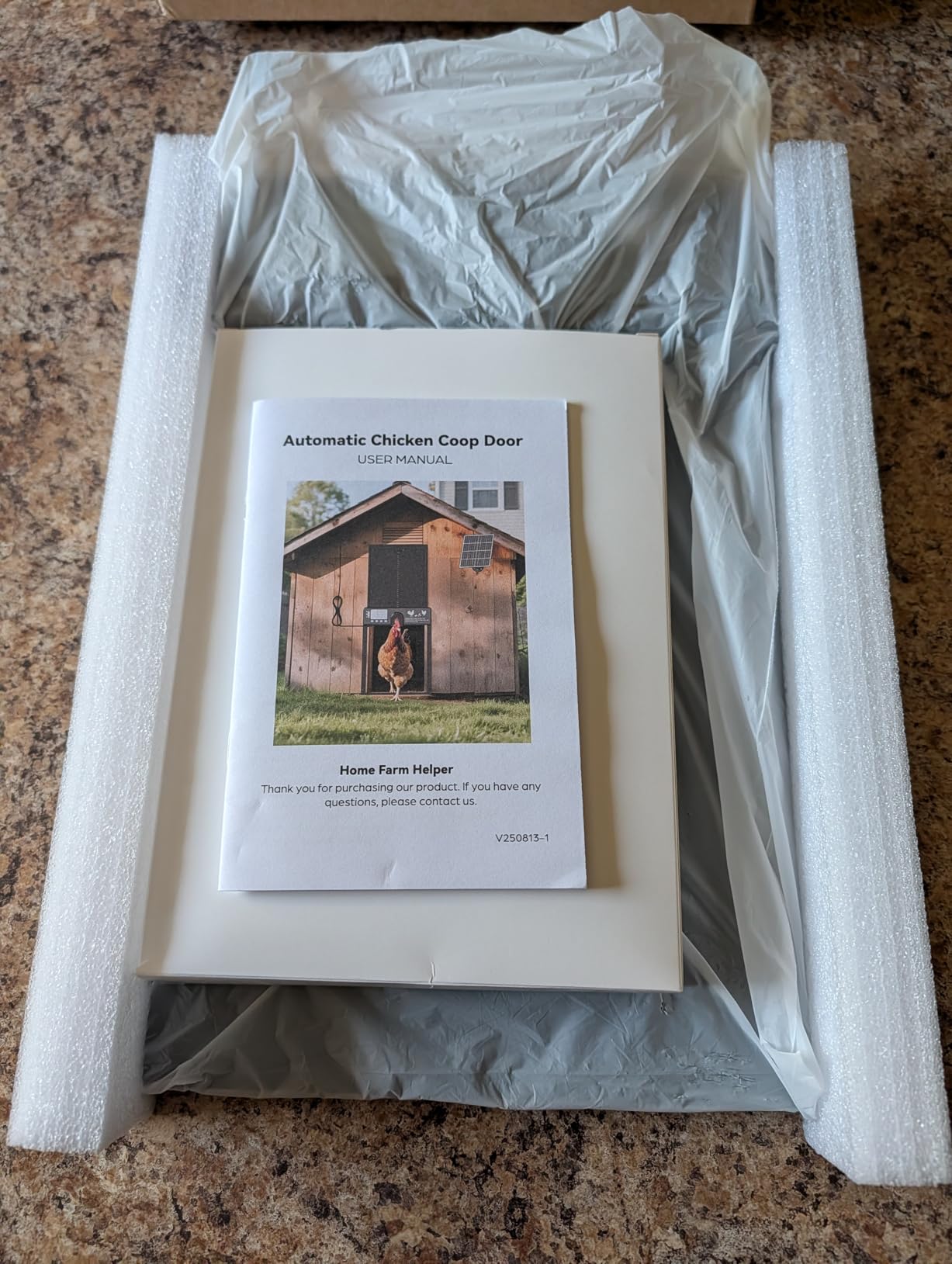 WiFi Automatic Chicken Coop Door with Camera, Solar Powered Chicken Door customer photo 2