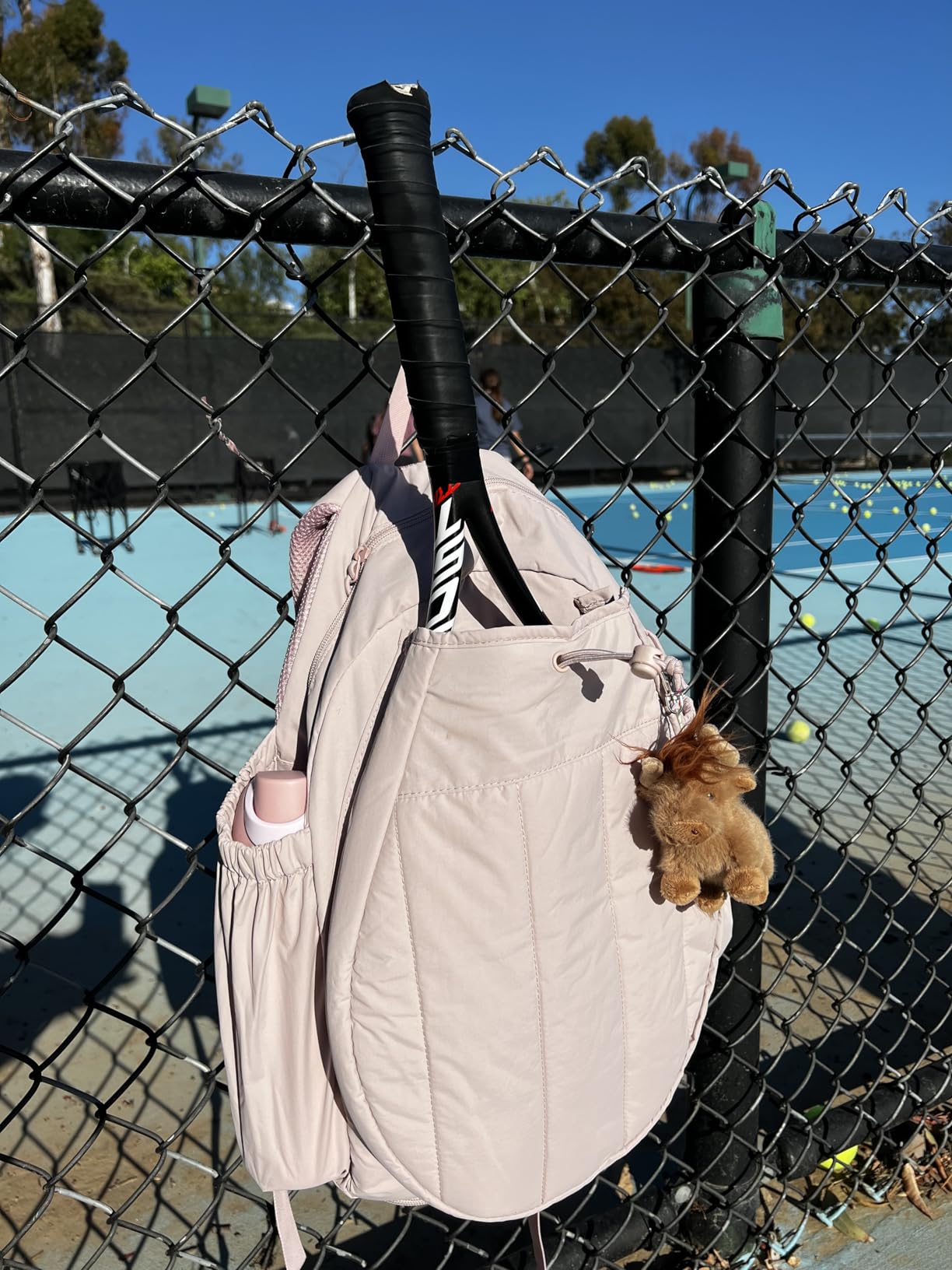 BAGSMART Tennis Gym Bag for Women, 3-in-1 Pickleball Backpack Sports Duffle | Fits 2 Rackets or Paddles, 15.6 inch Laptop, Ventilated Shoe Compartment, 40oz Water Bottle Tumbler Holder, Wet & Dry Pocket customer photo 1