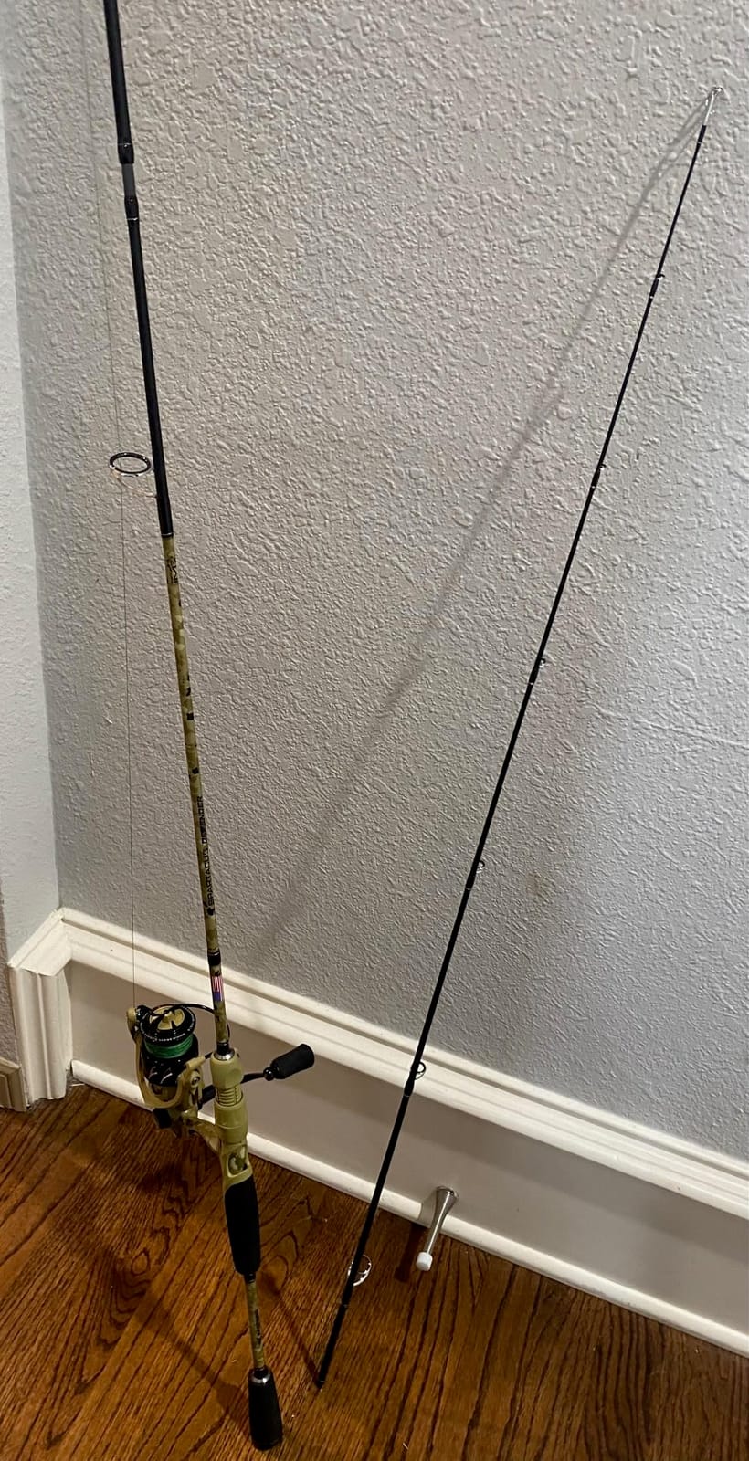 KastKing Spartacus Defender Twin-Tip Fishing Rod and Reel Combo | Baitcaster & Spinning Combo, 2-Piece Rod, Extra Tip, KastFlex IM7 Graphite Blanks, Camouflage Finish, Freshwater Fishing customer photo 1
