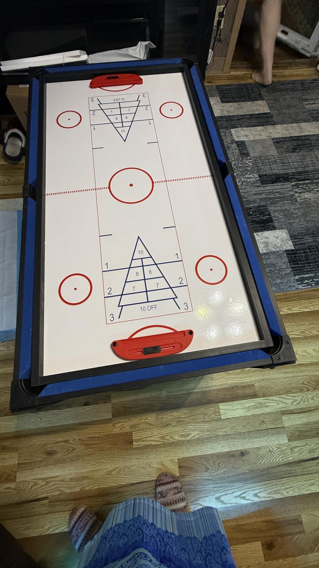 Goplus 14-in-1 Multi Game Table, Combo Game Table w/Foosball, Air Hockey, Pool, Table Tennis, Basketball, Chess, Checkers, Bowling, Shuffleboard, Adults Gifts for Home, Arcade, Game Room customer photo 2