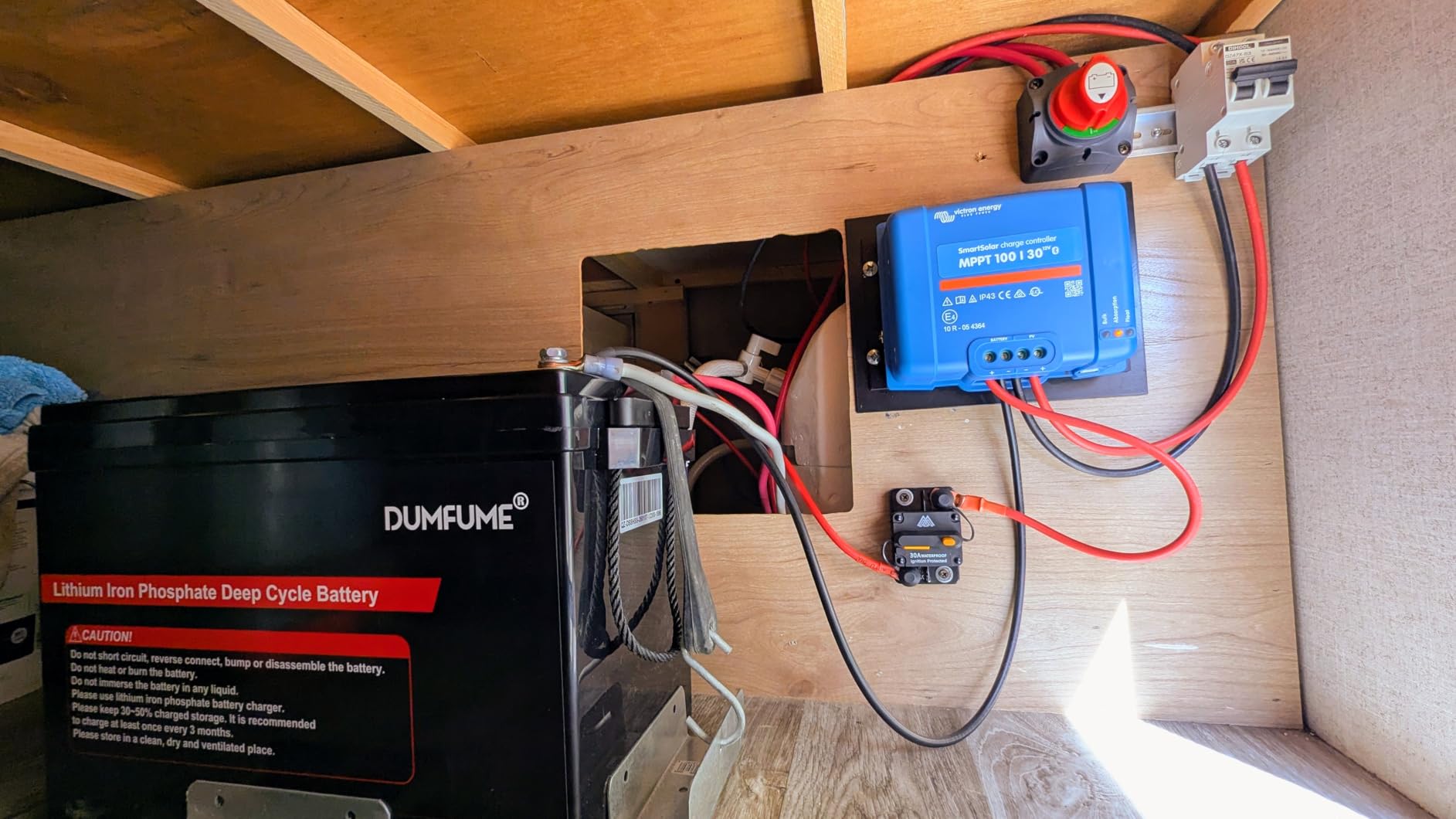 12V 150Ah LiFePO4 Lithium Battery 15000+ Deep Cycle | Built in 100A BMS, IP65 Waterproof 1920Wh for Solar System, RV Camper, Home Backup Power, Marine, Off-Grid Applications customer photo 1