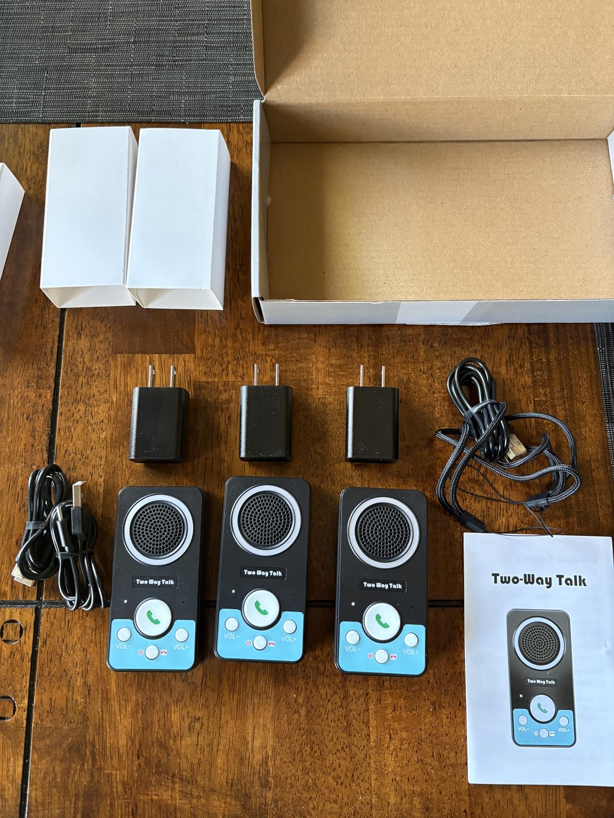 Wireless Intercom for Home, Full Duplex Two Way Intercom 1500ft Range | Hands-Free Wireless Intercom System for Business, 8-Level Volume, 4 Chimes, Indoor/Outdoor Intercom for Elderly(3 Pack) customer photo 2