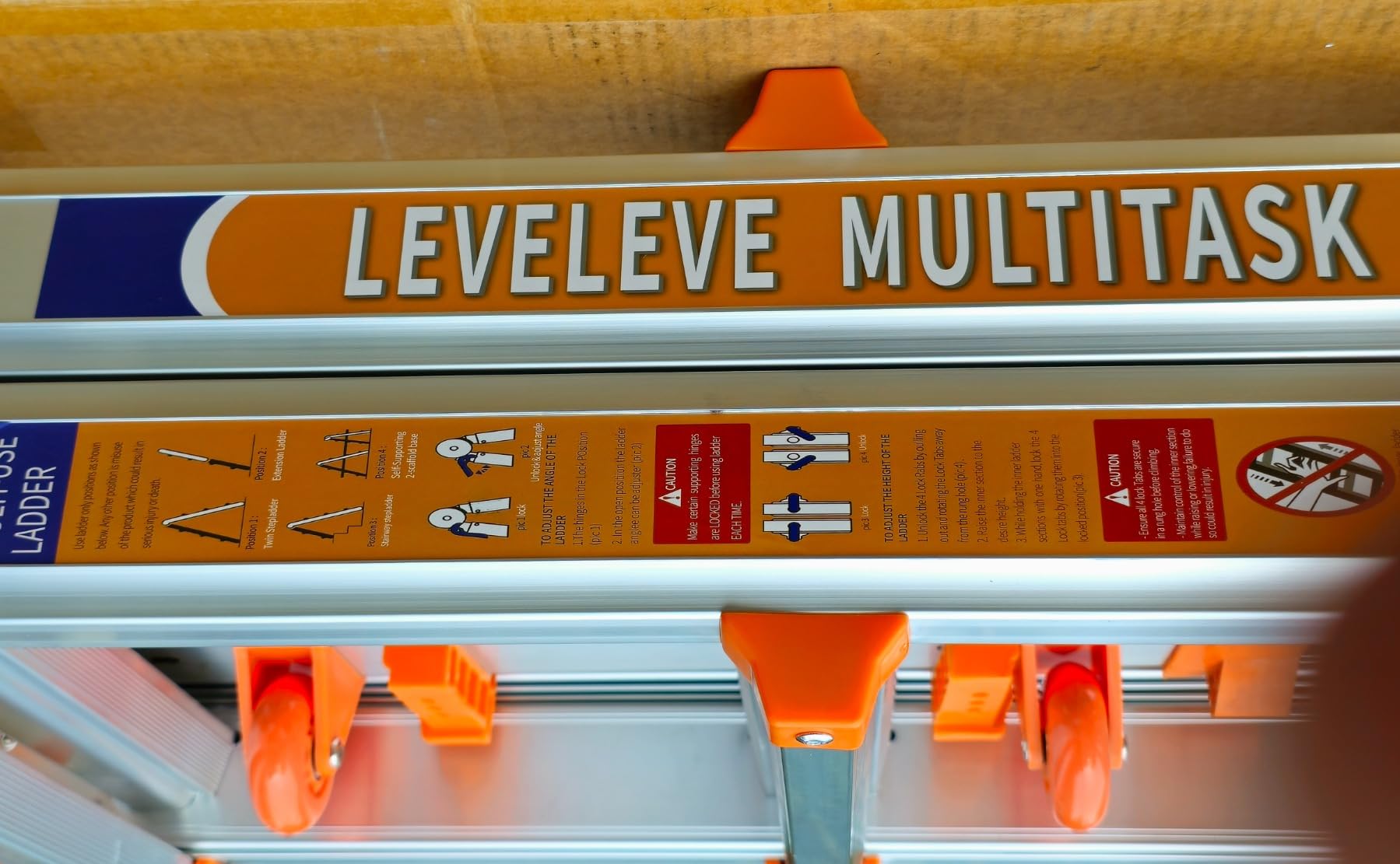 LEVELEVE Telescoping A Frame Ladder, 17FT Multi Position Ladder with Stabilizer Bar & Wheels, 330 lbs Security Load for Stairs Home Indoor Outdoor Roof customer photo 2