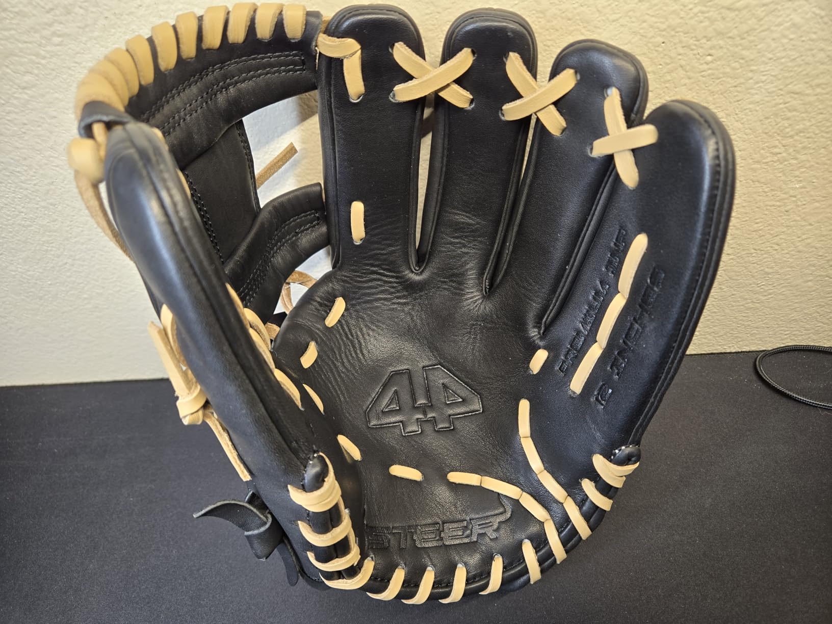 44 PRO Steer Baseball Glove for Infield, Fielding Mitt, Premium Leather Construction for Adults & Youth, 12