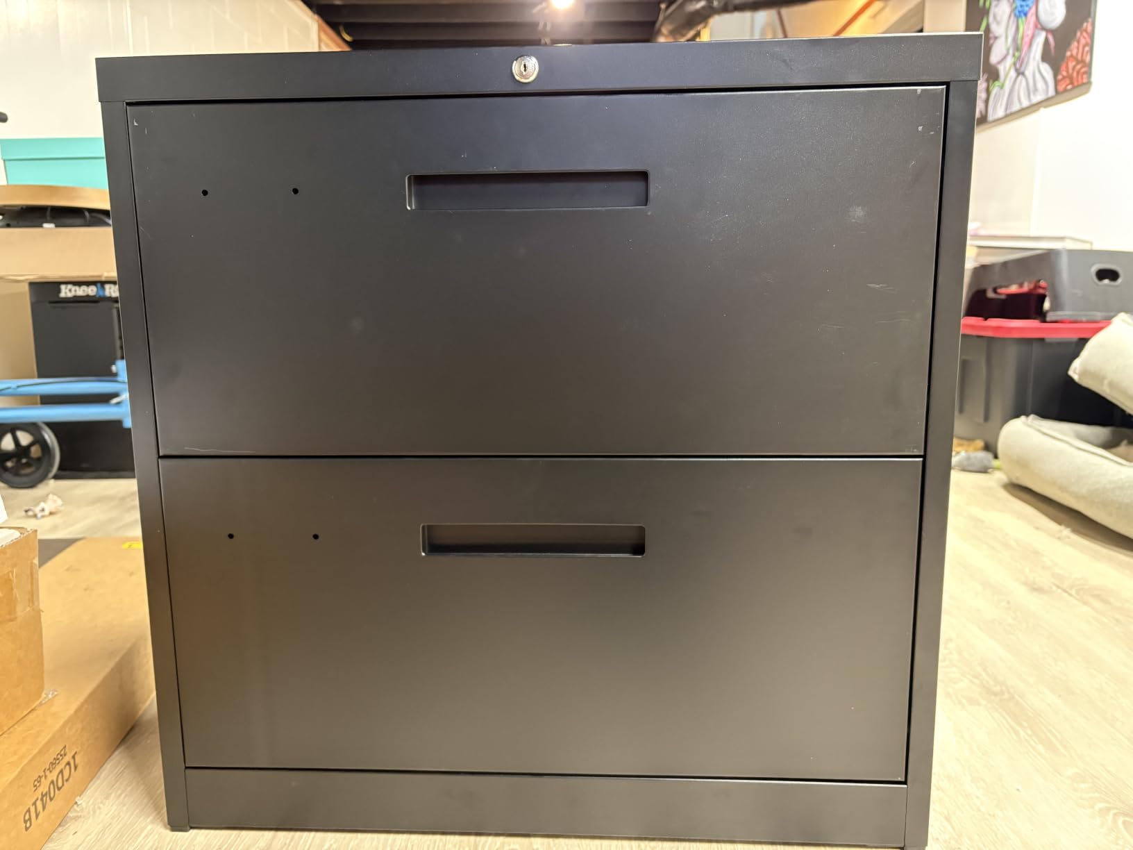Letaya 4 Drawer File Cabinets with Lock,Metal Lateral Filing Storage Cabinet Printer Stand,Black Steel Home Office Cabinet for Hanging Files Letter/Legal/A4 Size customer photo 1