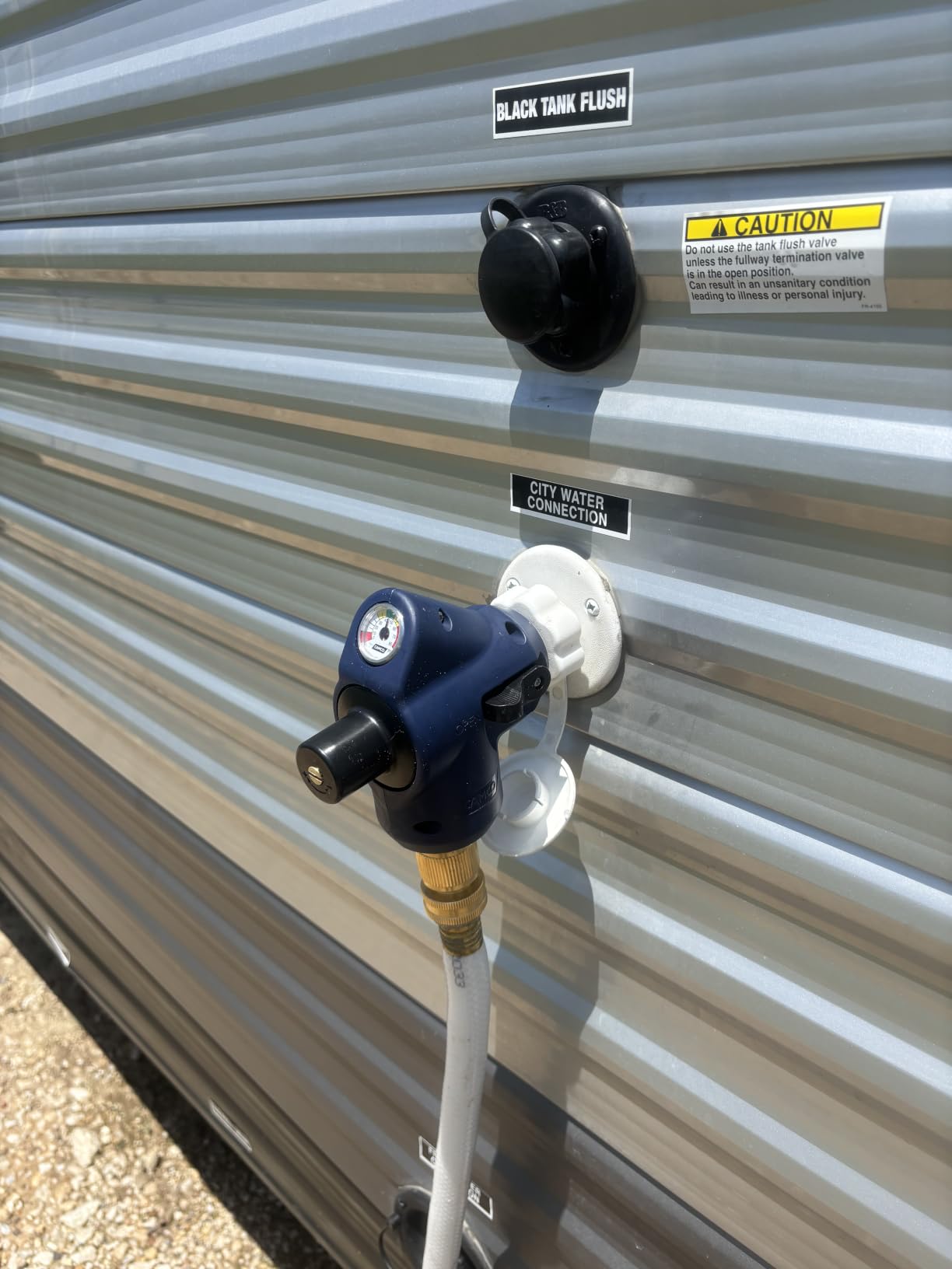 Camco Tastepure 4-in-1 Adjustable RV Water Pressure Regulator - Combines a 90 Degree RV Hose Elbow Design, Pressure Gauge, Adjustable Regulator, & Shut-Off Valve in One RV Accessory (40065) customer photo 2