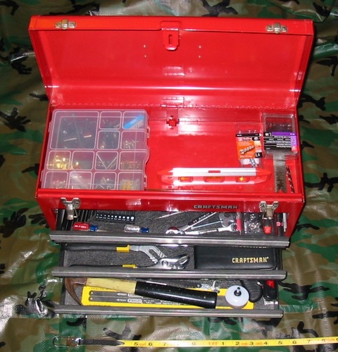 Craftsman 3-Drawer Metal Portable Chest Toolbox Red customer photo 1