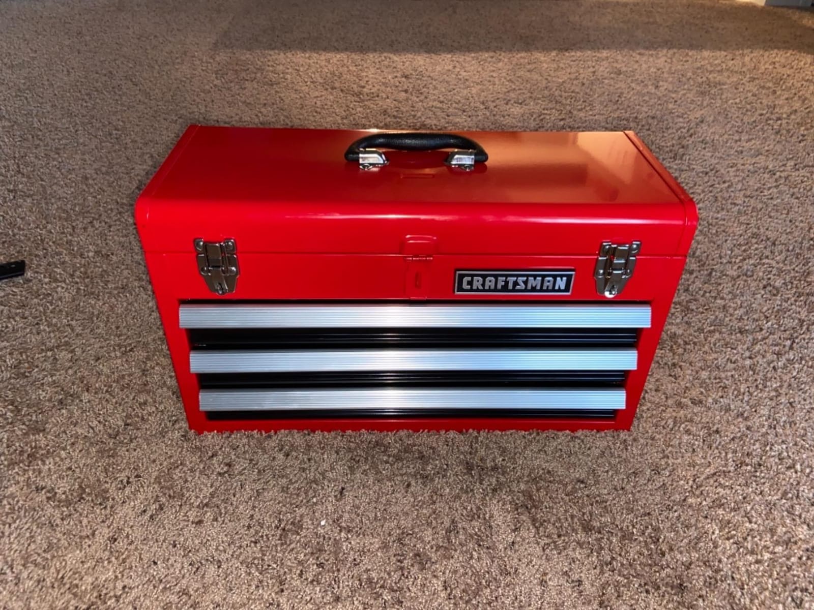 Craftsman 3-Drawer Metal Portable Chest Toolbox Red customer photo 2