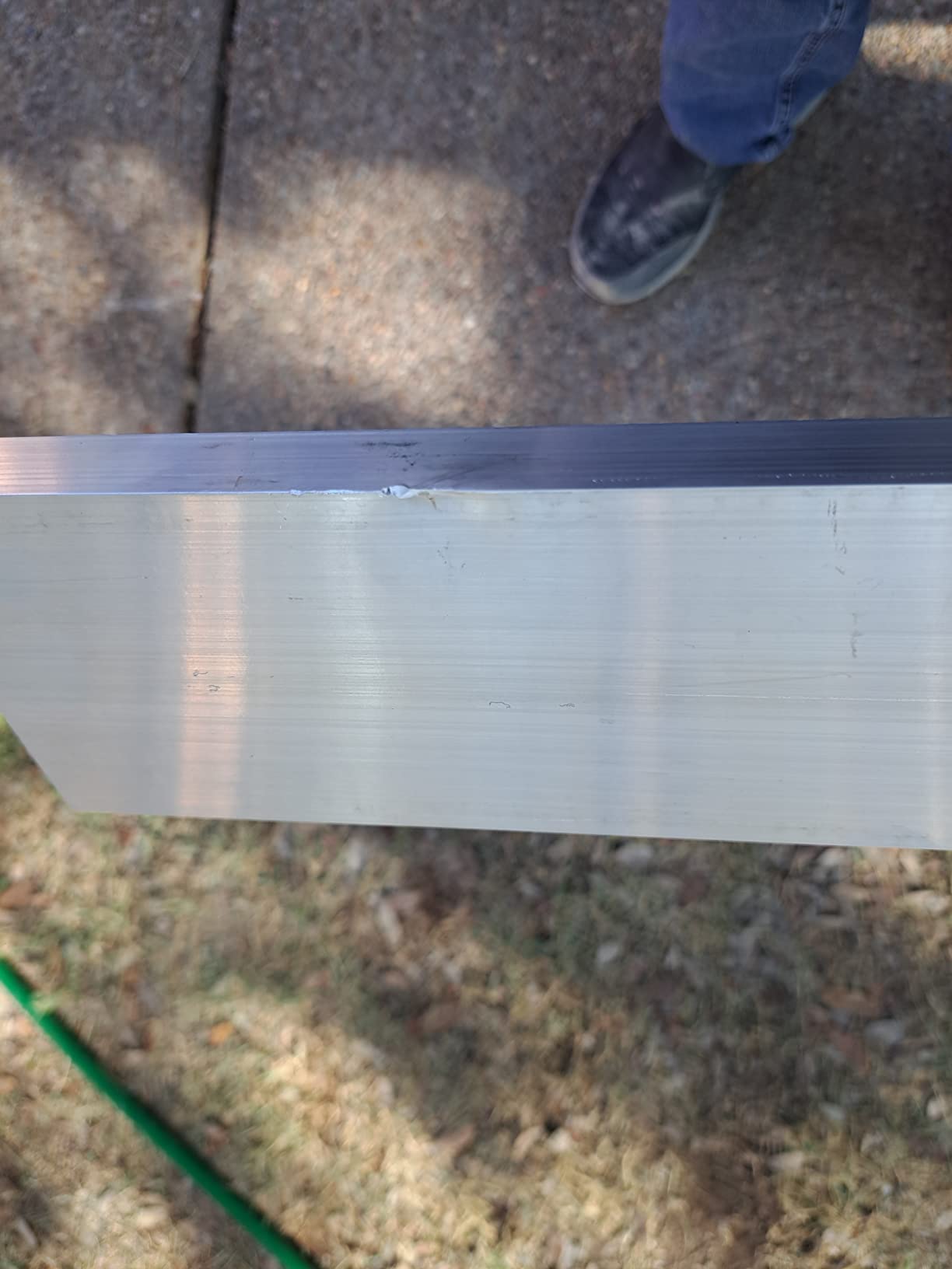 Bon Reinforced Aluminum H Screed – 3/4 in. x 4 in. x 8 ft. with Center Rib and Replaceable End Caps – Heavy-Duty Screeding Tool for Large Concrete Pours customer photo 1