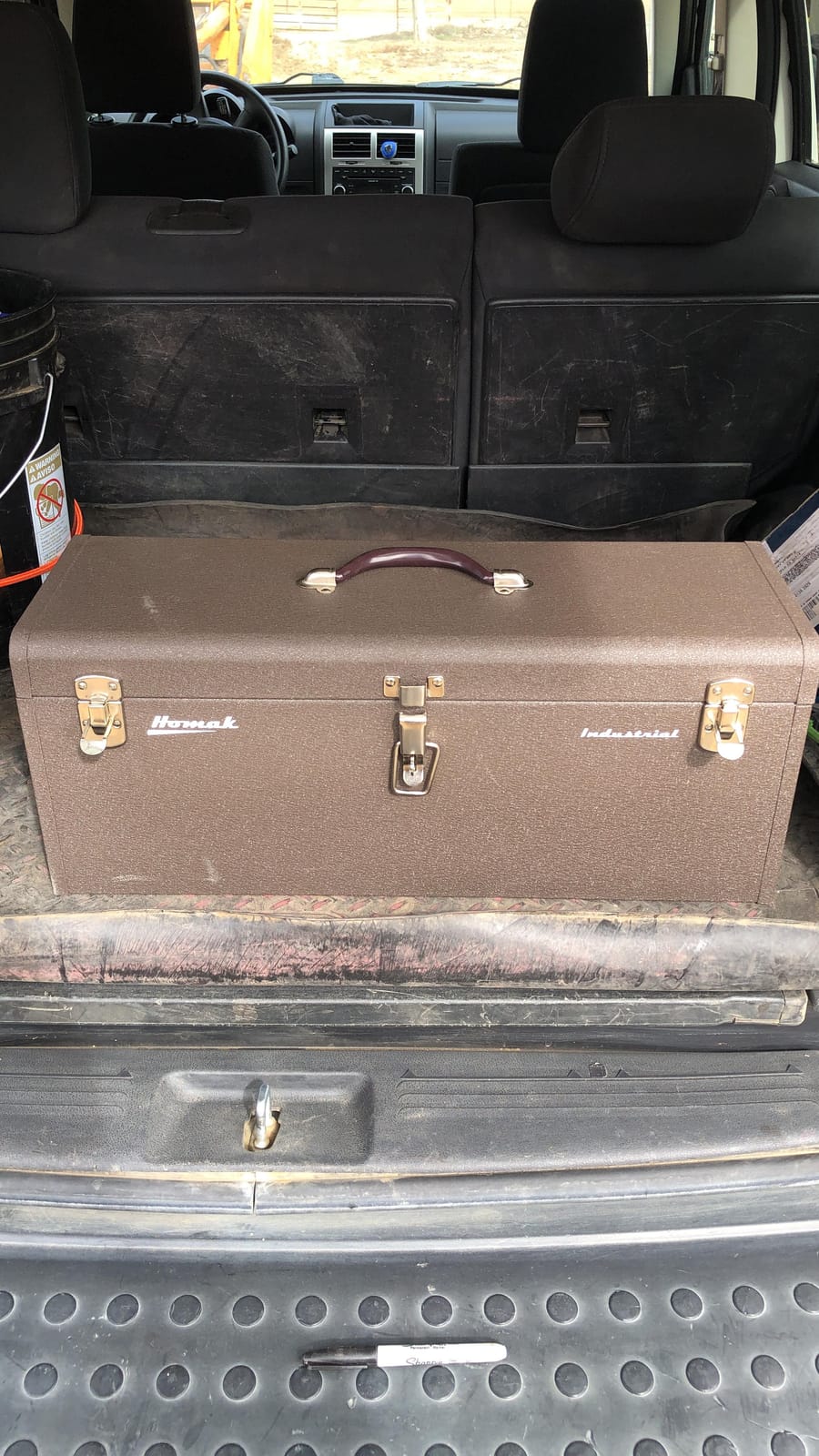 Homak 20-Inch Industrial Steel Toolbox, Brown Wrinkle Powder Coat, BW00200200 customer photo 1