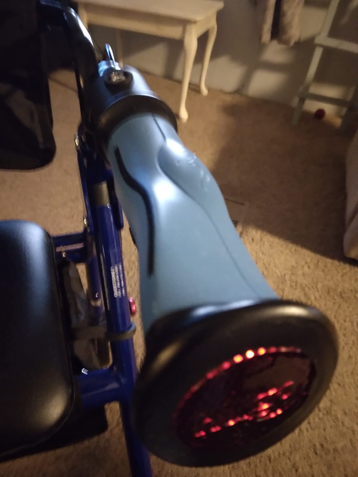 Drive Medical Hugo Elite Rollator Walker with Seat and Basket, Blue customer photo 1