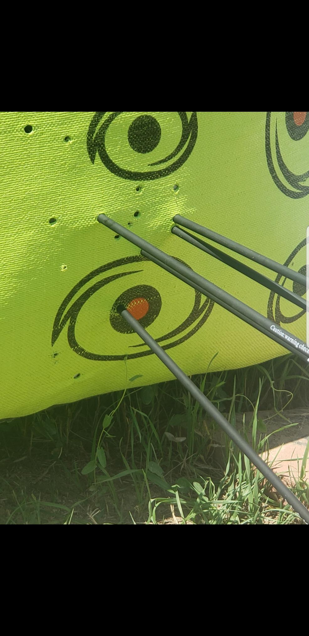 Hurricane 2-Sided High-Velocity Archery Bag Target, High-Visibility Aiming Points, Off-Center Deer Vitals on Back, Heavy-Duty Handle for Easy Transport customer photo 2