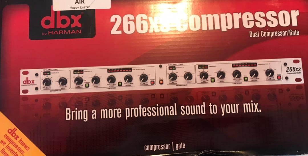 dbx 266xs Professional Audio Compressor/Gate Dynamic Effects Processor with Sidechain Insert. For Portable, Tour, Studio. 1U Single Rack Space, Silver customer photo 2