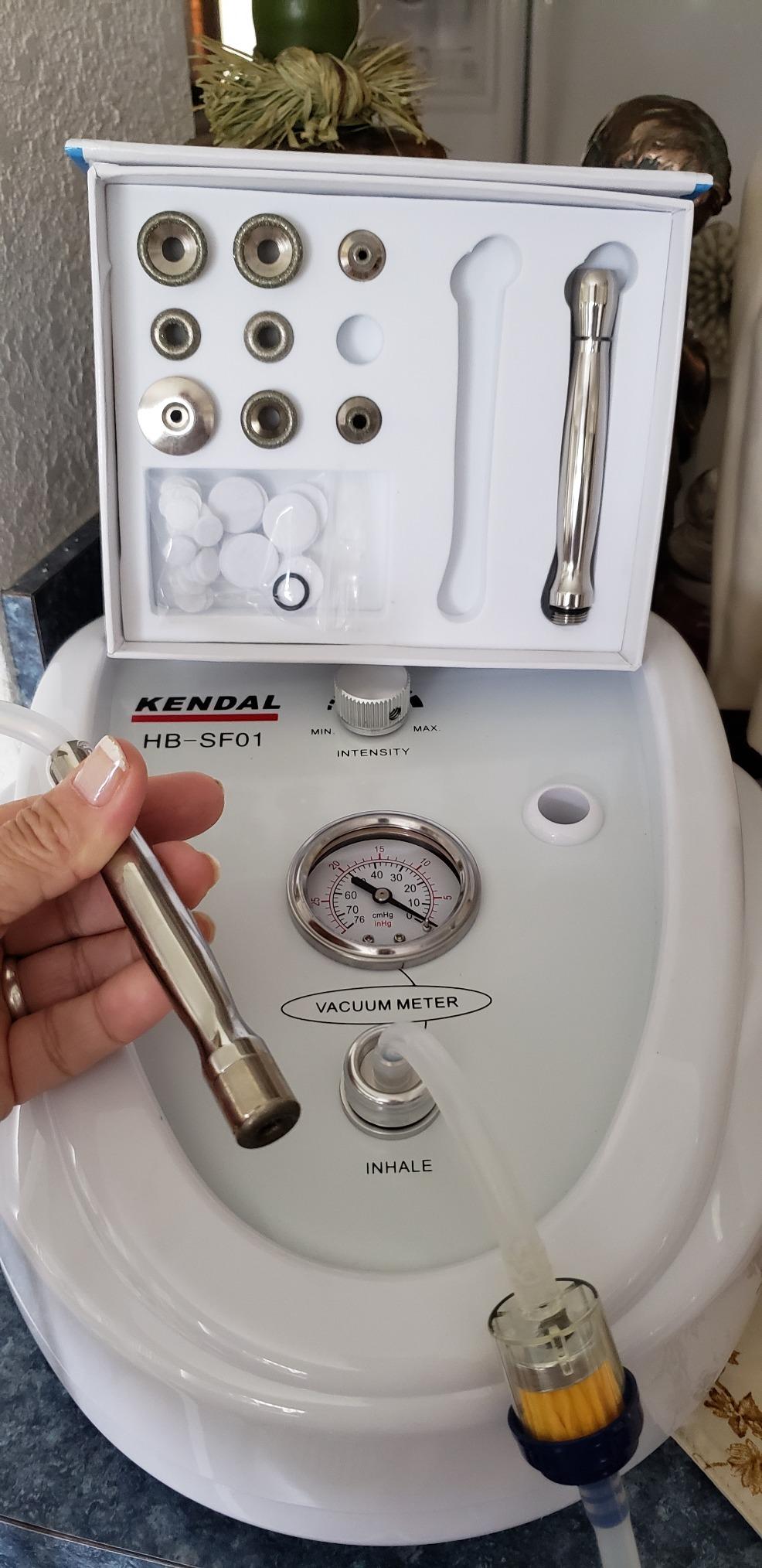 Kendal Professional Diamond Microdermabrasion Machine, Dermabrasion Facial Skin Care Equipment, Also Good for Home Use AC 110V HB-SF01 customer photo 2