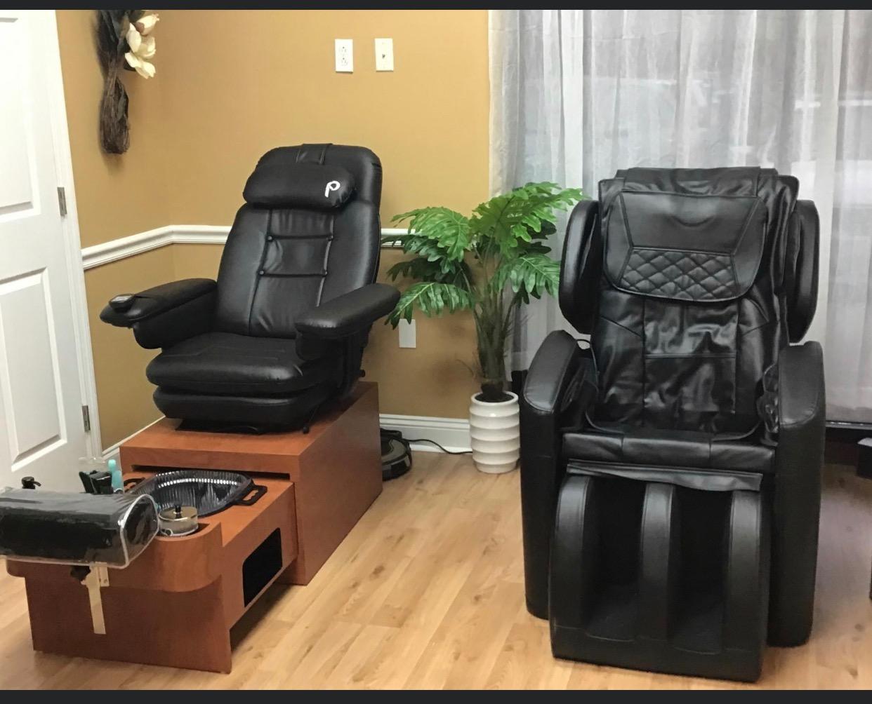Pibbs PS93 Portable Footsie Pedicure Spa Chair No Plumbing Black customer photo 2