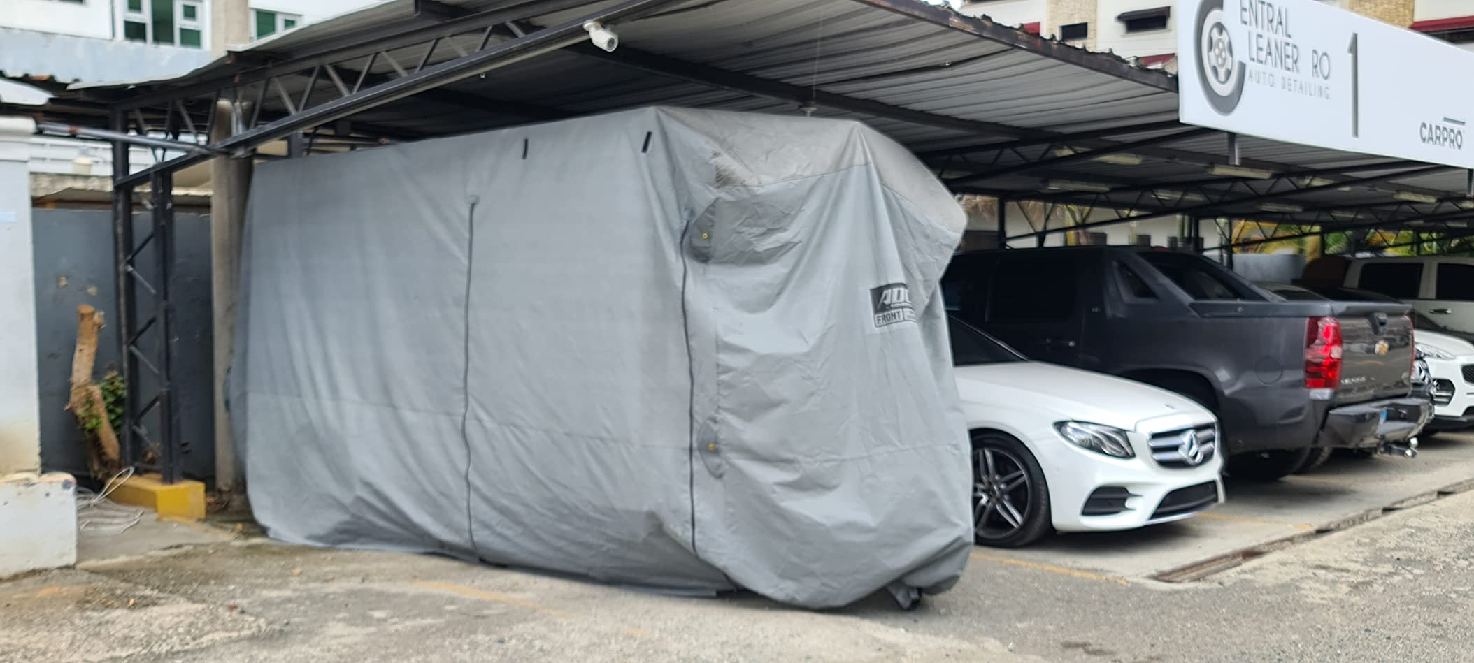 ADCO 46003 SFS Aqua-Shed Bumper-Pull Horse Trailer Cover - 12'1