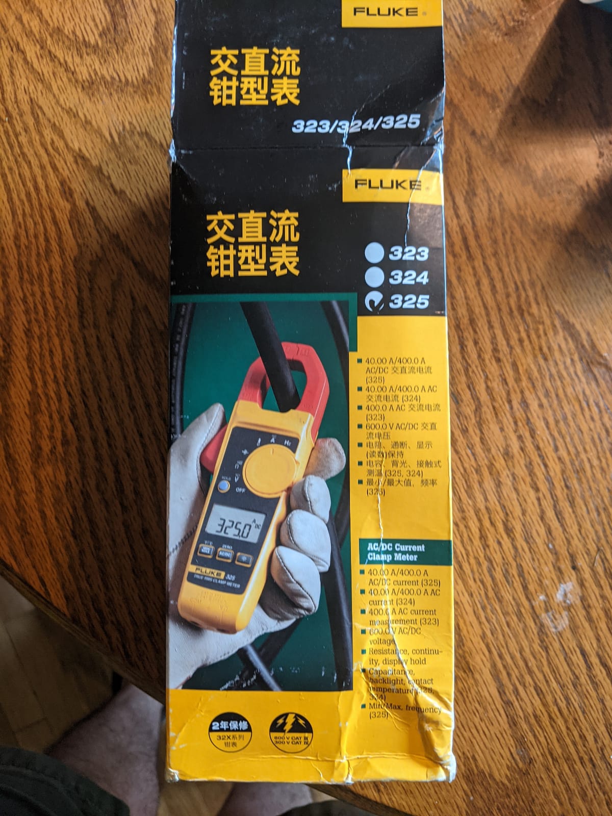 Fluke 325 True-RMS Clamp Meter with Frequency, Temperature & Capacitance Measurements customer photo 1