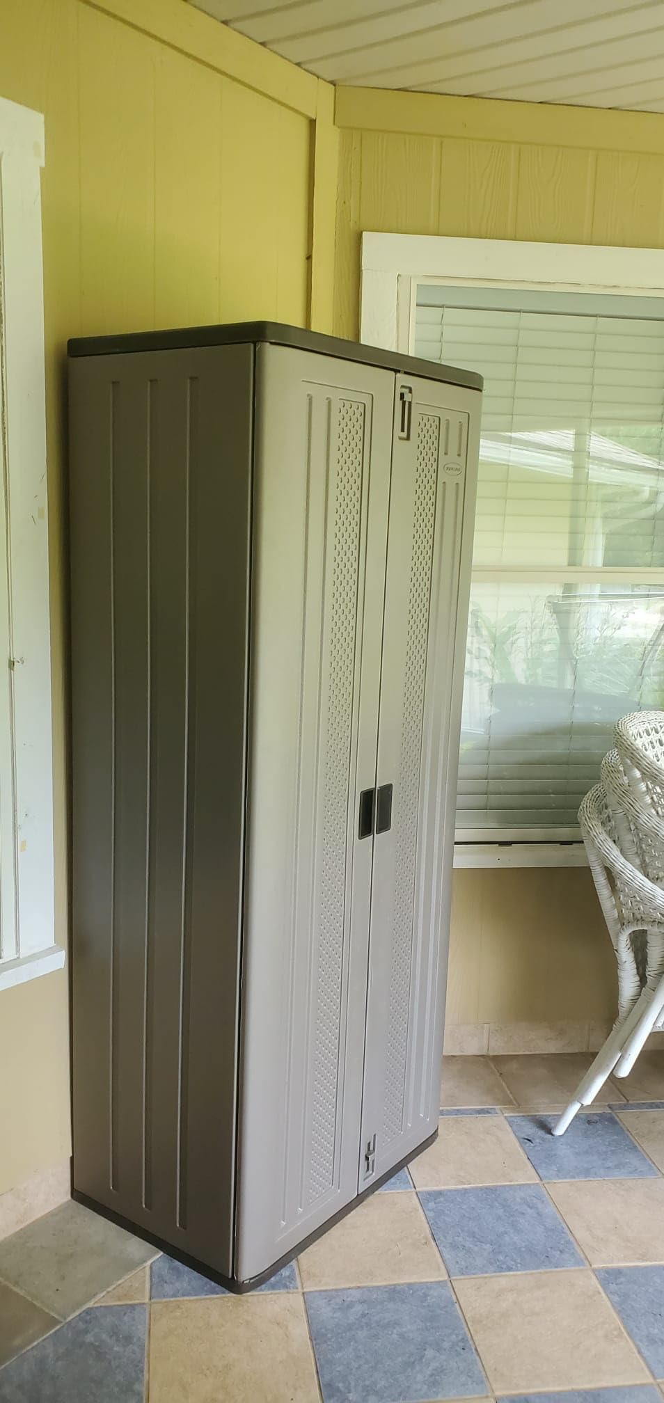 Suncast Tall Storage Cabinet for Garage Organization - 72