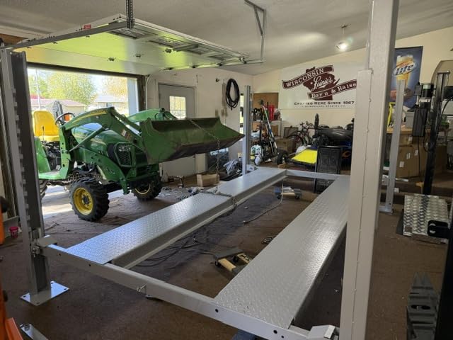 TRIUMPH NSS-8 8000Lbs 4 Post Storage Service Car Auto Lift Truck Hoist customer photo 2