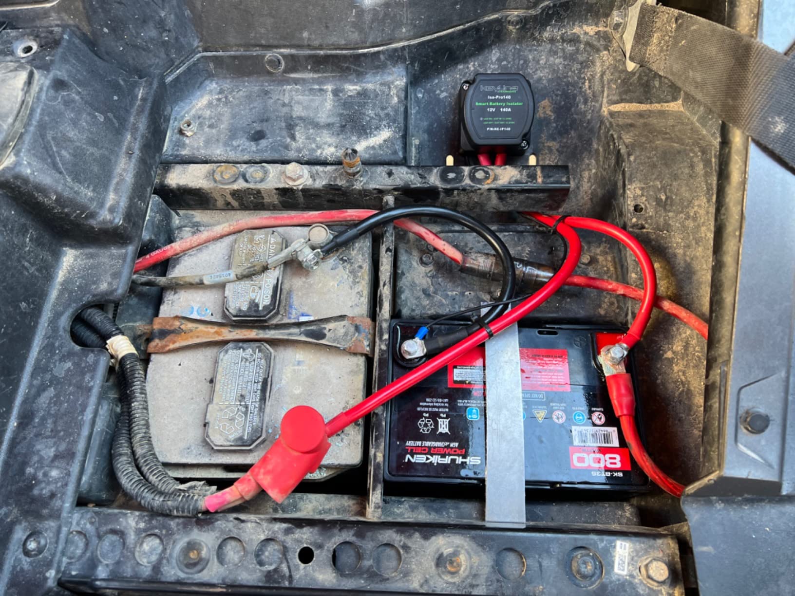 Dual Battery Isolator Kit 12V - 140 Amp Voltage Sensitive Relay (VSR) for Dual Battery Setup - Automatic Disconnect Switch for Car, Truck, RV, UTV, ATV, Marine customer photo 2