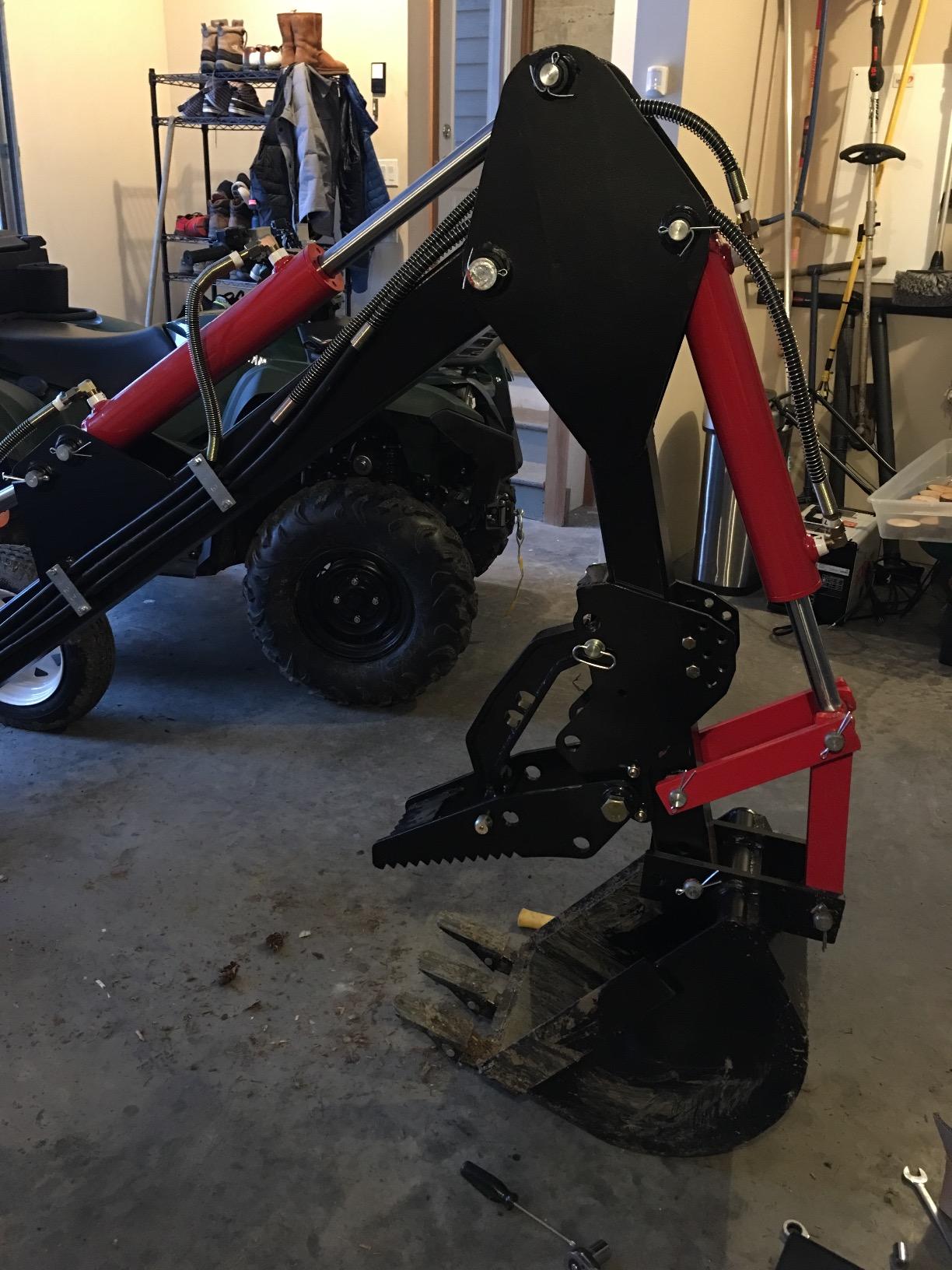 Titan Attachments Mechanical Backhoe Thumb Attachment, Bolt-On 5 Position Adjustable Excavator Thumb, Heavy Duty Boom Mount, Material Grapple Stabilizer customer photo 1