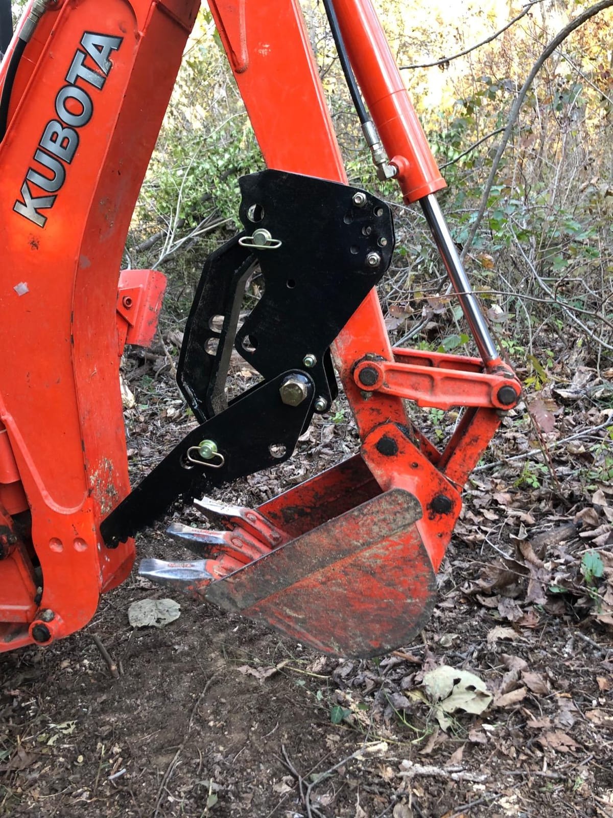 Titan Attachments Mechanical Backhoe Thumb Attachment, Bolt-On 5 Position Adjustable Excavator Thumb, Heavy Duty Boom Mount, Material Grapple Stabilizer customer photo 2