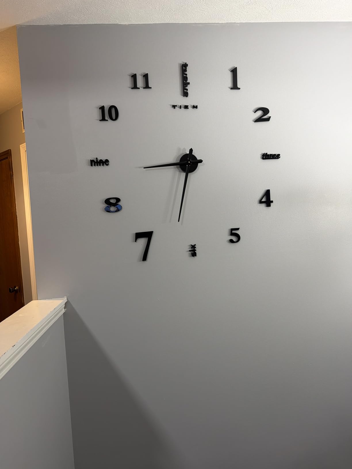 Large DIY 3D Frameless Silver Wall Clock – Oversized Modern Decor for Living Room, Stylish Metallic Design, Perfect for Home and Office customer photo 1