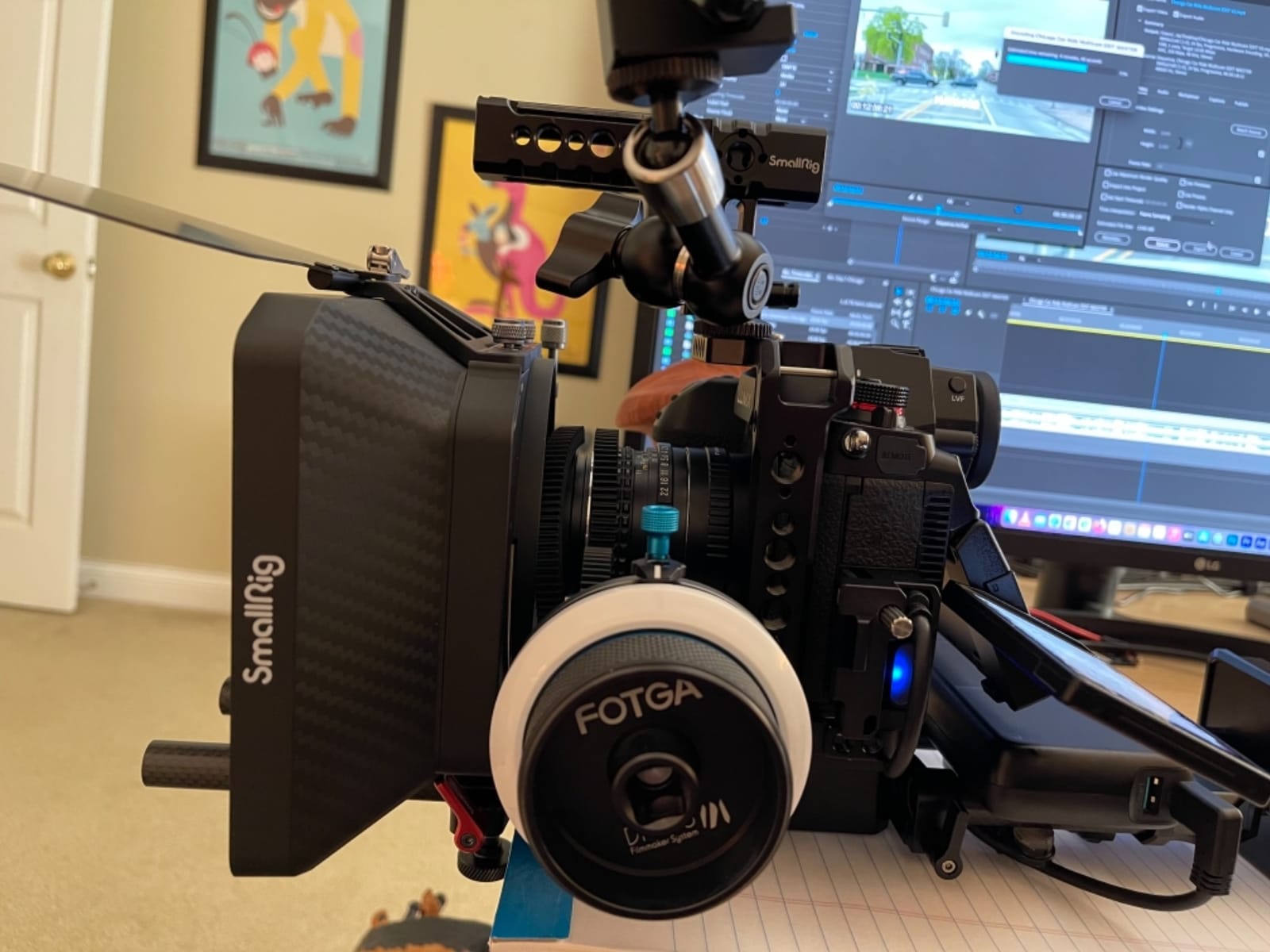 Fotga DP500III Follow Focus Puller w/A/B Stop,15mm Quick Release Rod Clamp for Canon Nikon Sony Blackmagic DSLR Cinema Camera Video Mirrorless Camera Cine Lens Film Movie Video Making No Backlash customer photo 1