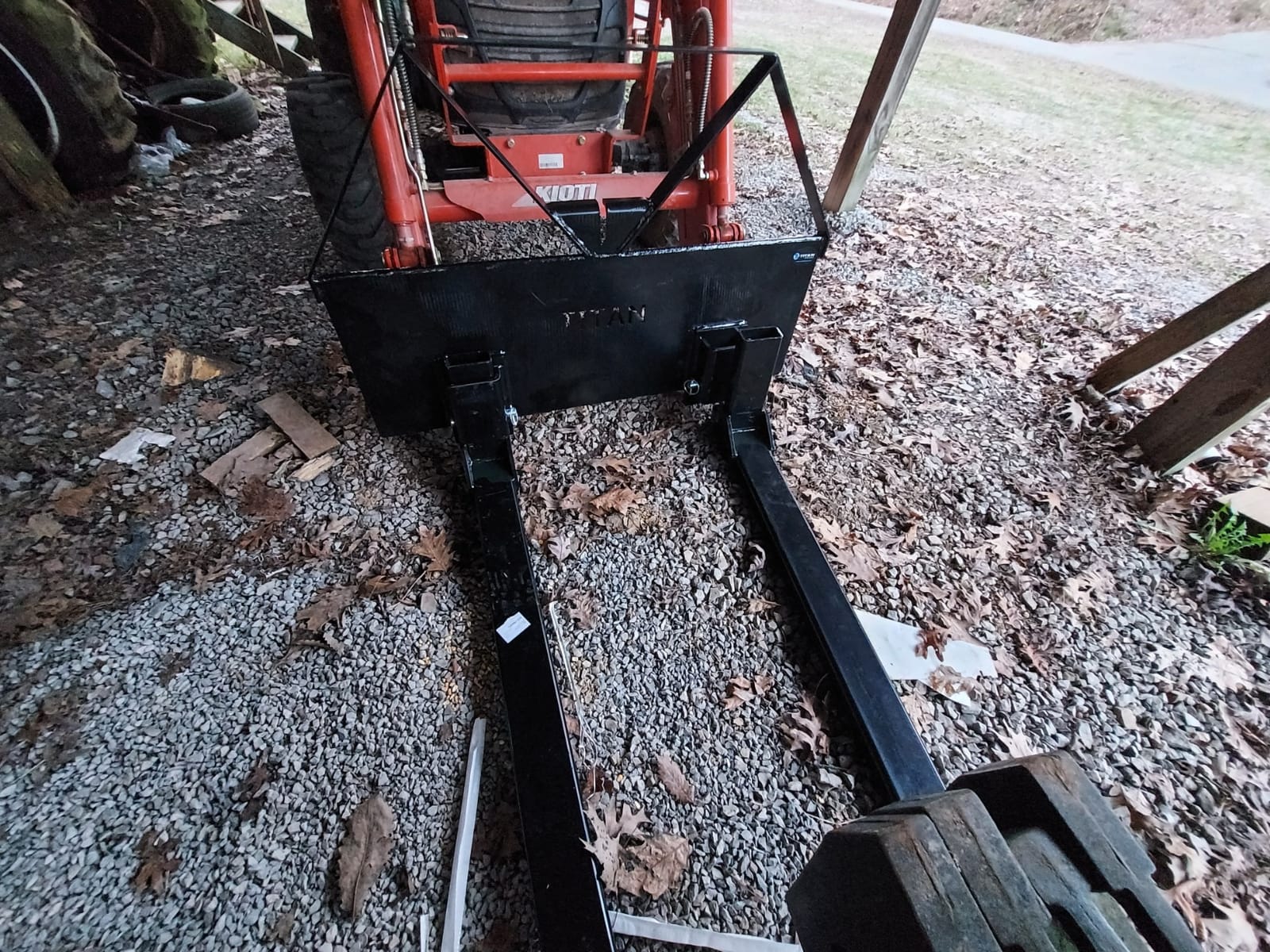 Titan Attachments Pin-On Pallet Fork Frame Attachment, 46