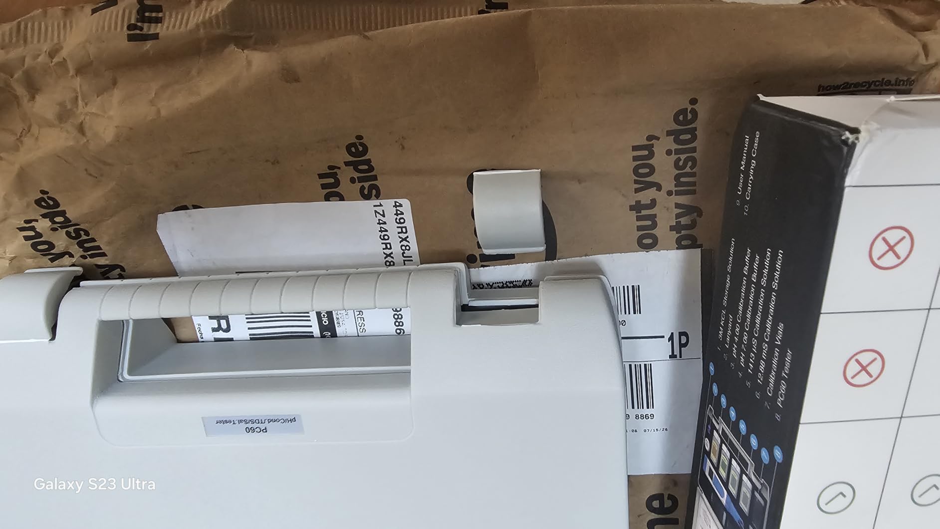 APERA INSTRUMENTS AI316 Premium Series PC60 5-in-1 Waterproof pH/EC (Conductivity) /TDS (ppm) /Salinity (ppt) /Temp. Multi-Parameter Pocket Tester Kit customer photo 2