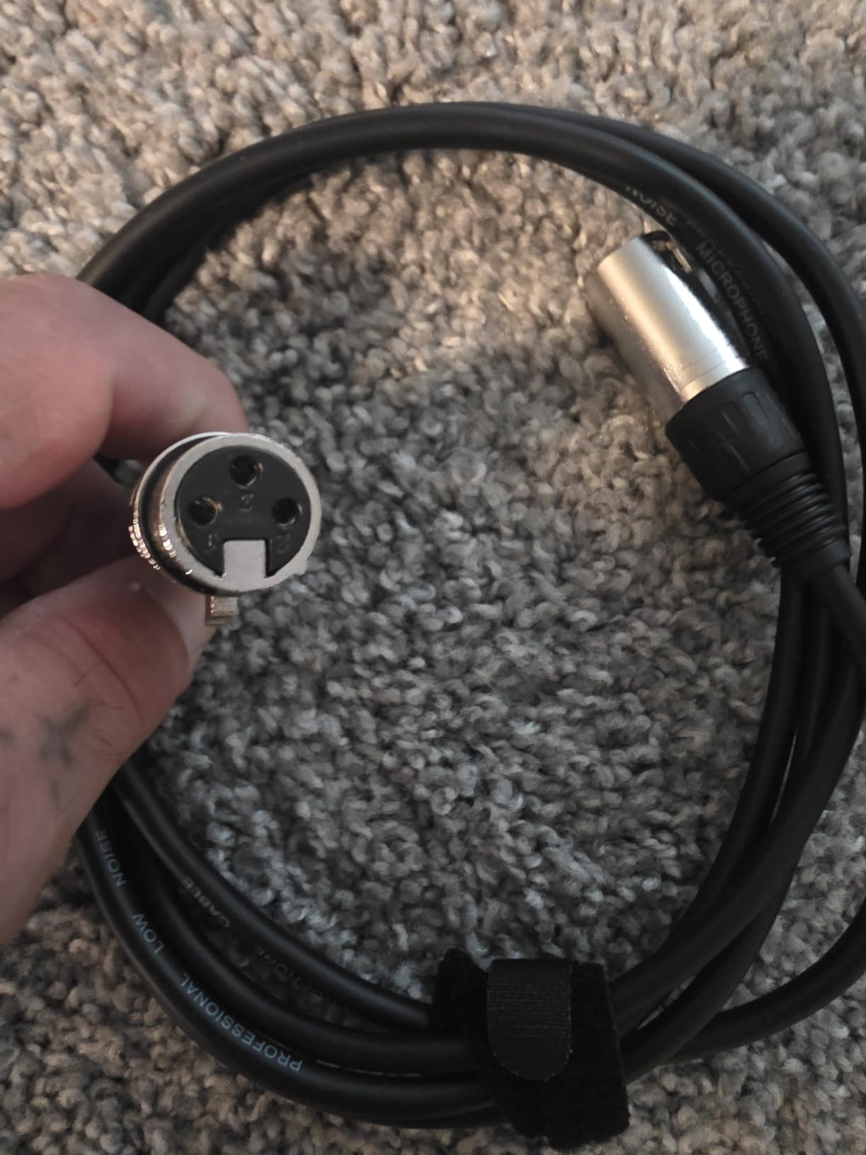 Amazon Basics XLR Male to Female Microphone Cable for Recording Studio, Speaker or PA System, All Copper Conductors, 3-Pin, Shielding, 6MM PVC Jacket, 25 Foot, Black customer photo 2