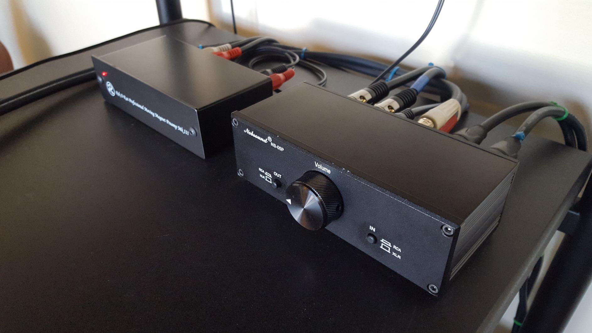 Nobsound Mini Fully-Balanced/Single-Ended Passive Preamp; Hi-Fi Pre-Amplifier; XLR/RCA Volume Controller for Active Monitor Speakers (Black) customer photo 2