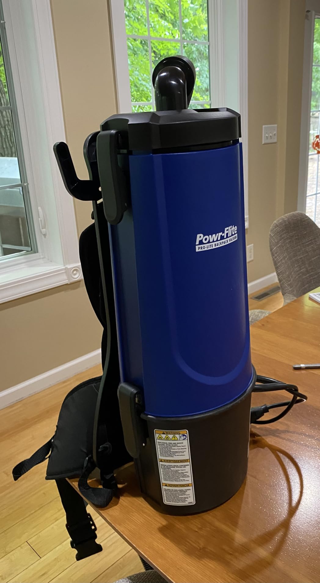 Powr-Flite Pro-Lite Backpack Vacuum Cleaner, 4-Quart Canister, BP4S customer photo 2