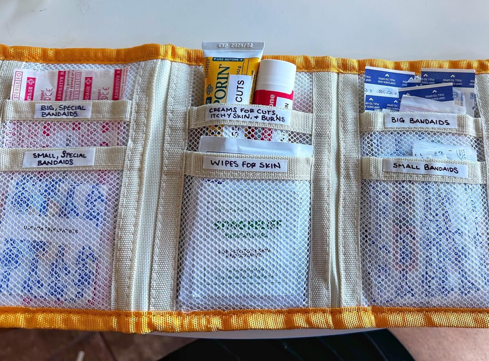 Kids First Aid Kit - 75-Piece Travel First Aid Kit for Toddlers and Babies, TSA Approved, Latex Free, Fits Diaper Bag, Backpack, Purse or Car, Designed by a Mom and Nurse (Kid Joy) customer photo 2