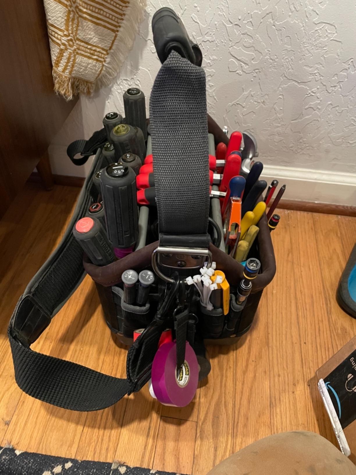 Veto Pro Pac Tech OT-MC Open Top Tool Bag | 28 pockets | Waterproof Base | Ergonomic Grip & Shoulder Strap | Easy Access Tool Pouch customer photo 2