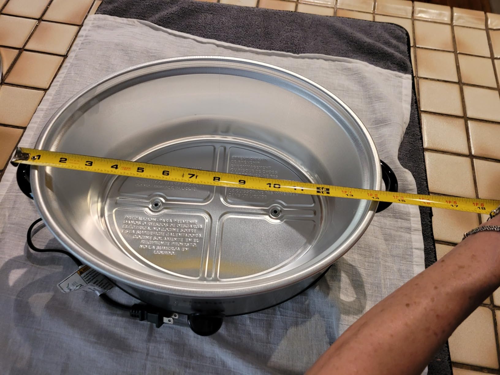 Crock-Pot 10QT Manual Slow Cooker, Stainless Steel customer photo 1